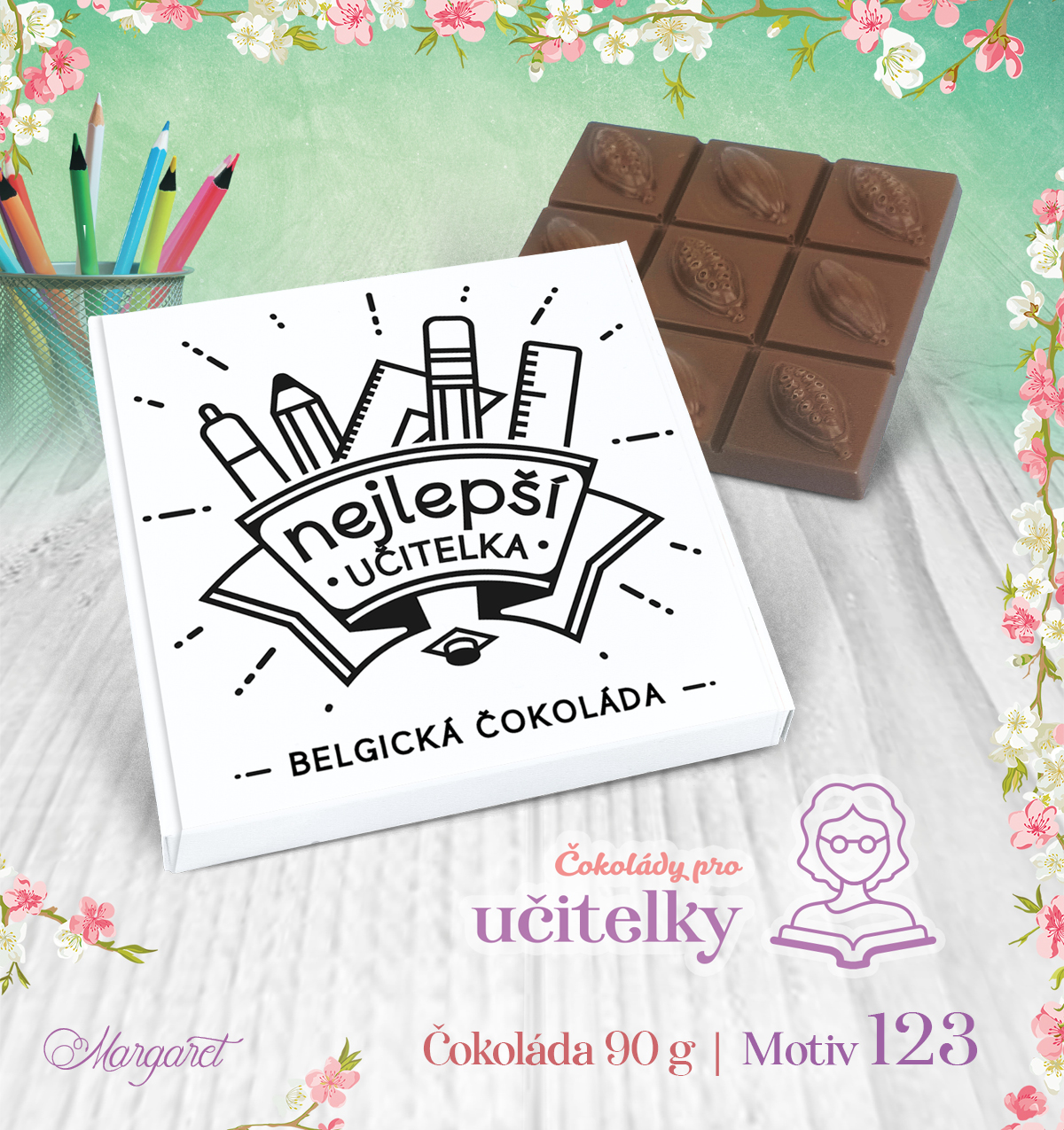 Belgická čokoláda 90 g | Motiv 123